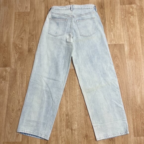 WILD FABLE JEANS 90'S RELAXED STRAIGHT DETACH WAIST LIGHT WASH MID RISE BLUE - Picture 4 of 13